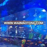 large curved acrylic sheet panel aquarium